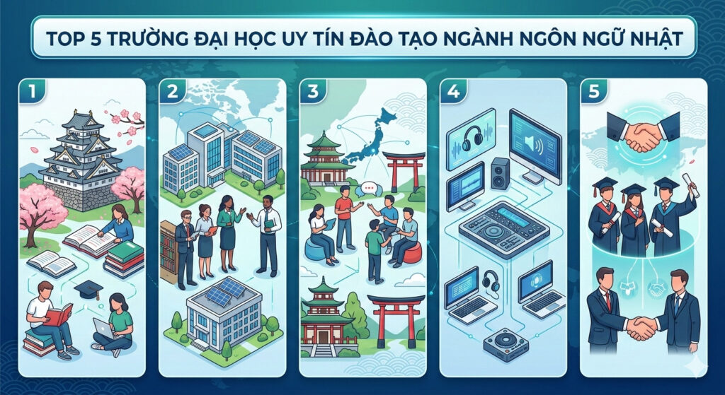 Top 5 Trường Đại Học Uy Tín Đào Tạo Ngành Ngôn Ngữ Nhật Tại Việt Nam
