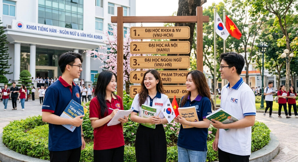 Top 5 Trường Đại Học Đào Tạo Ngành Ngôn Ngữ Hàn Quốc Tốt Nhất