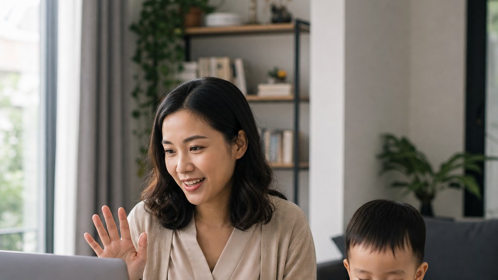 Làm việc online tại nhà qua laptop